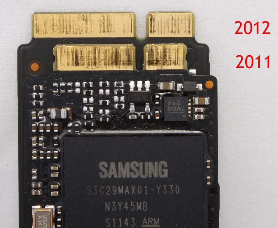 Сравнение SSD 13&quot; MacBook Air 2012 и 2011